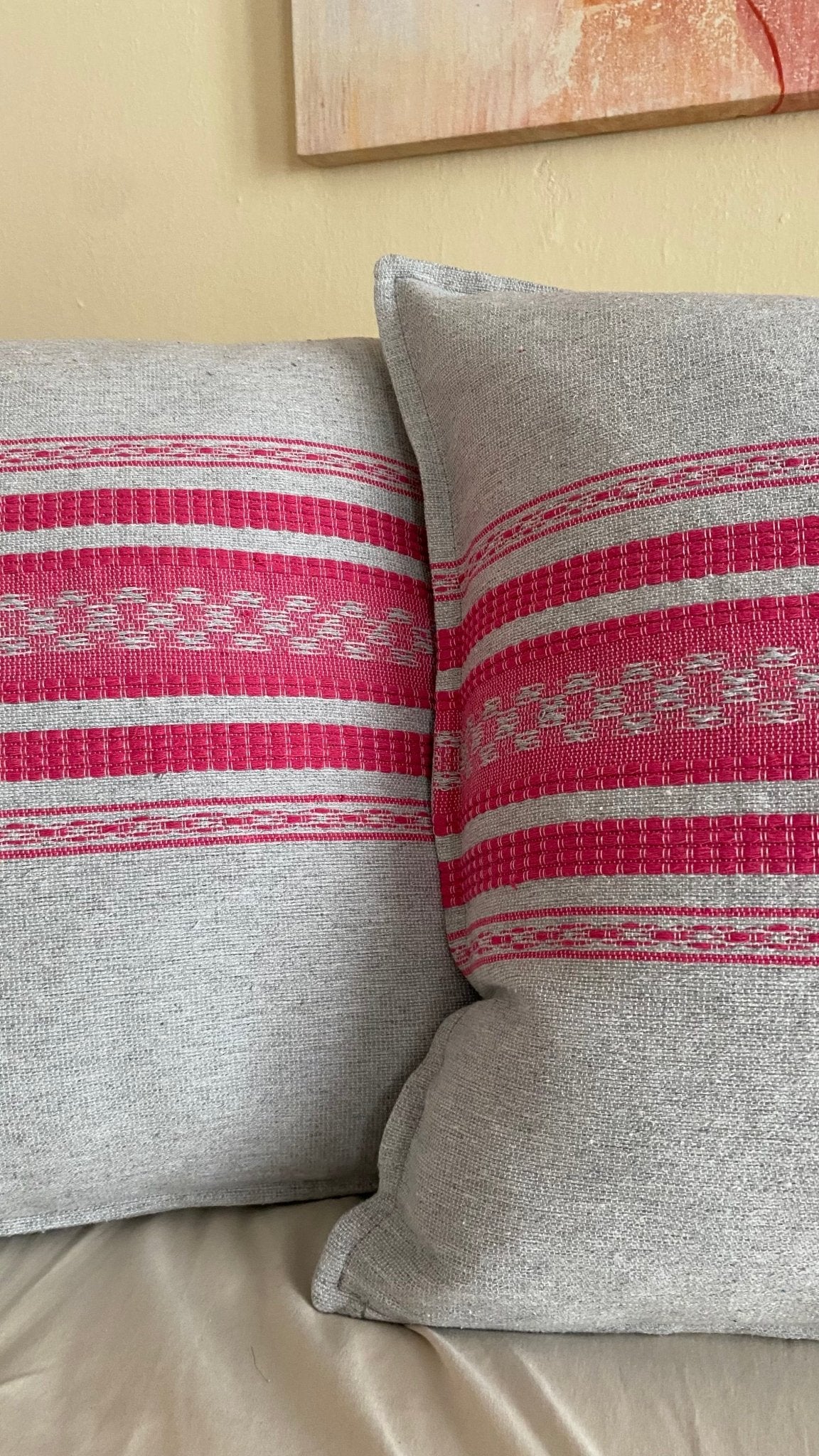 Funda de Cojín Tejida en Telar Modelo Rosita - Xihue