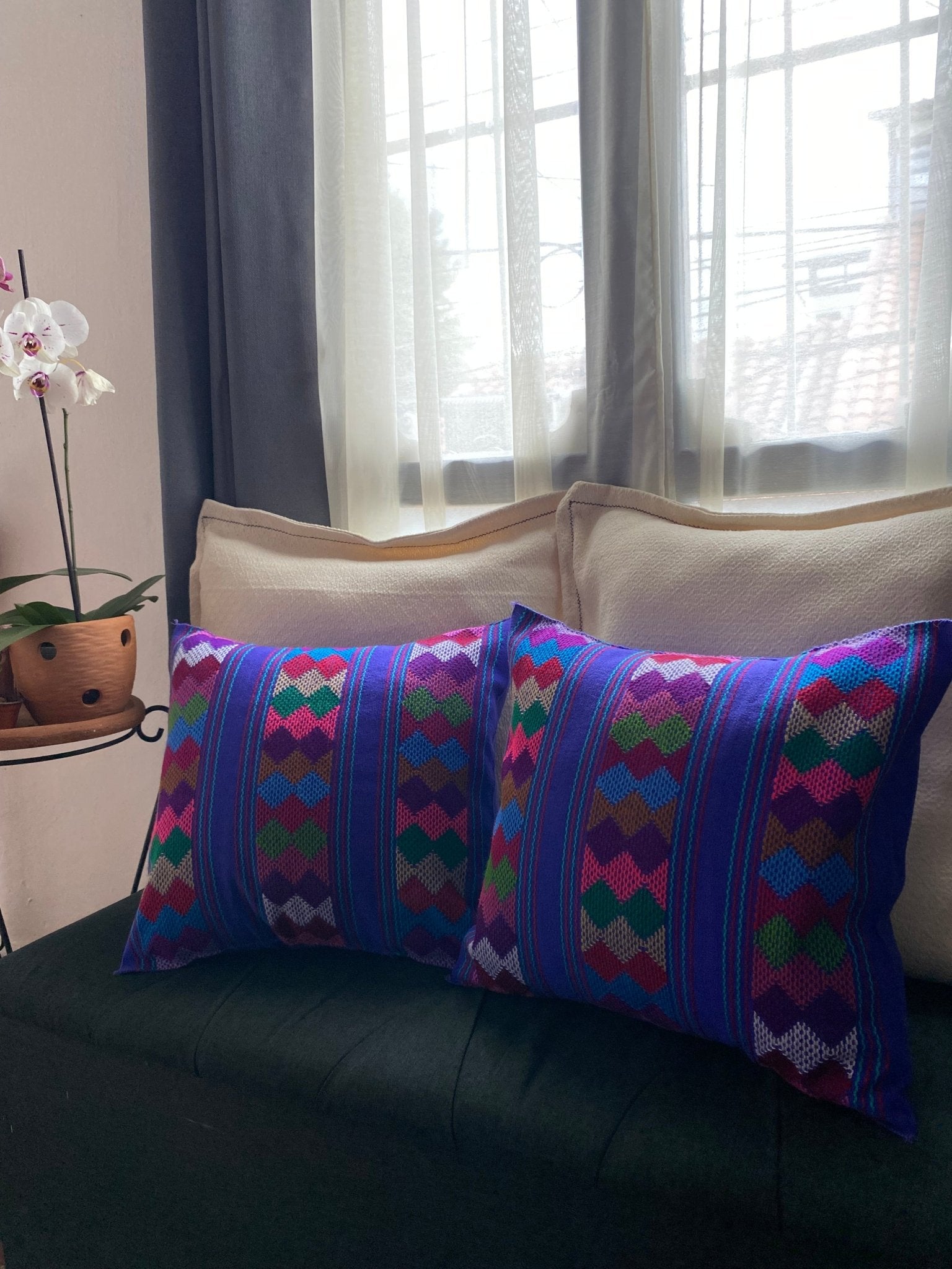 Funda para Cojín Artesanal Telar Papalote - Xihue