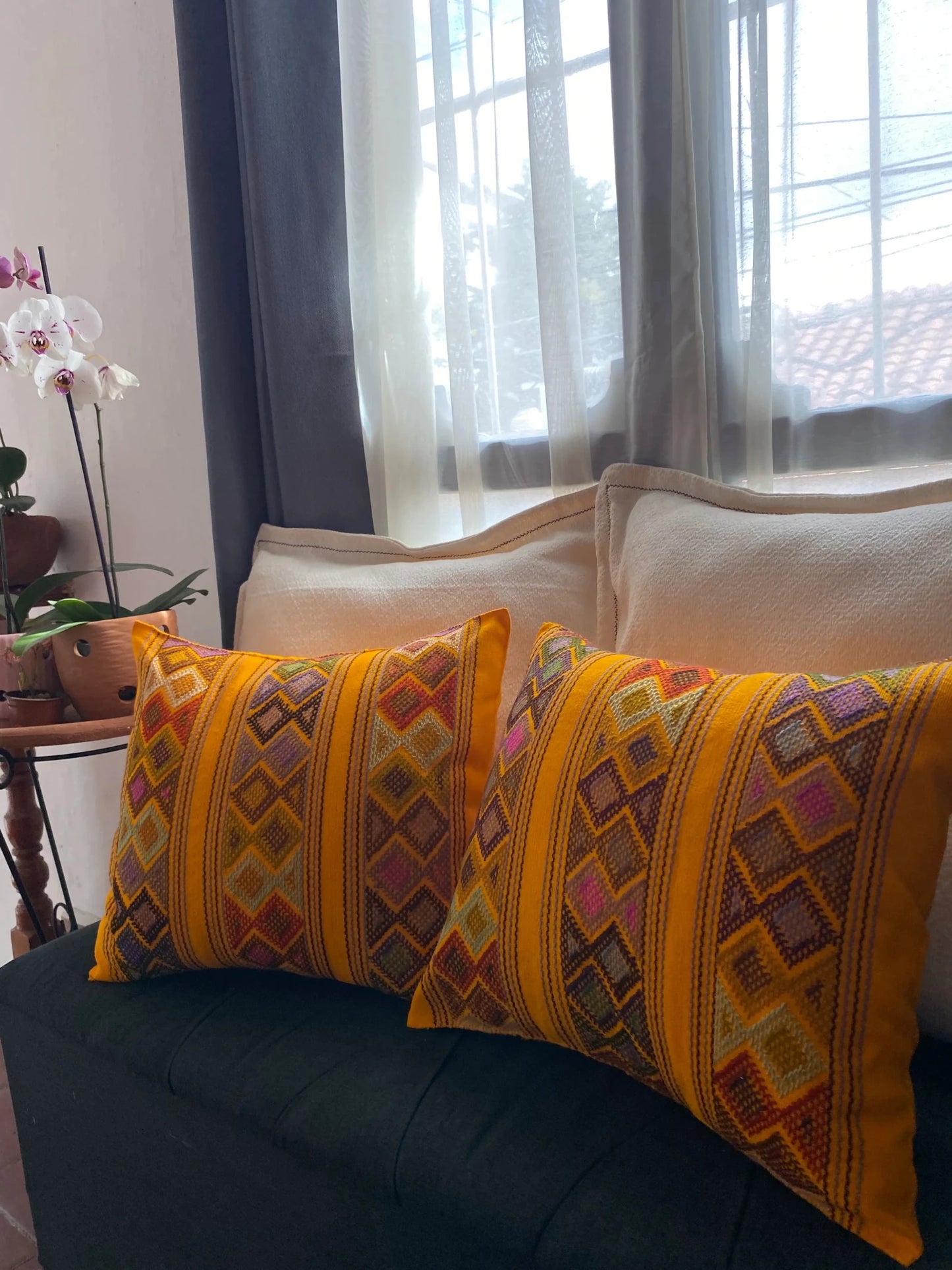 Funda para Cojín Artesanal Telar Sol - Xihue