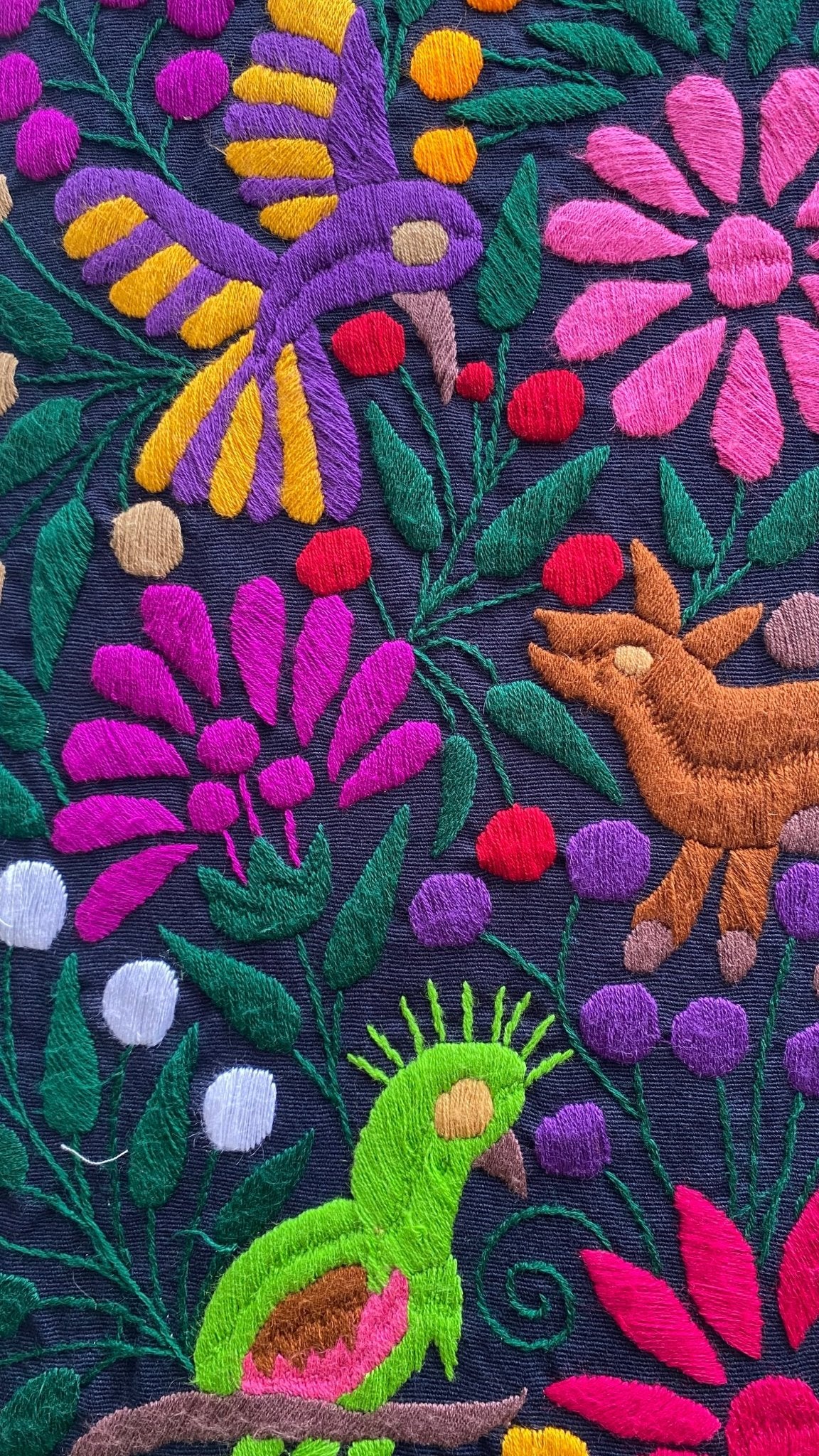 Lienzo telar Bordado a mano Colibrí - Xihue