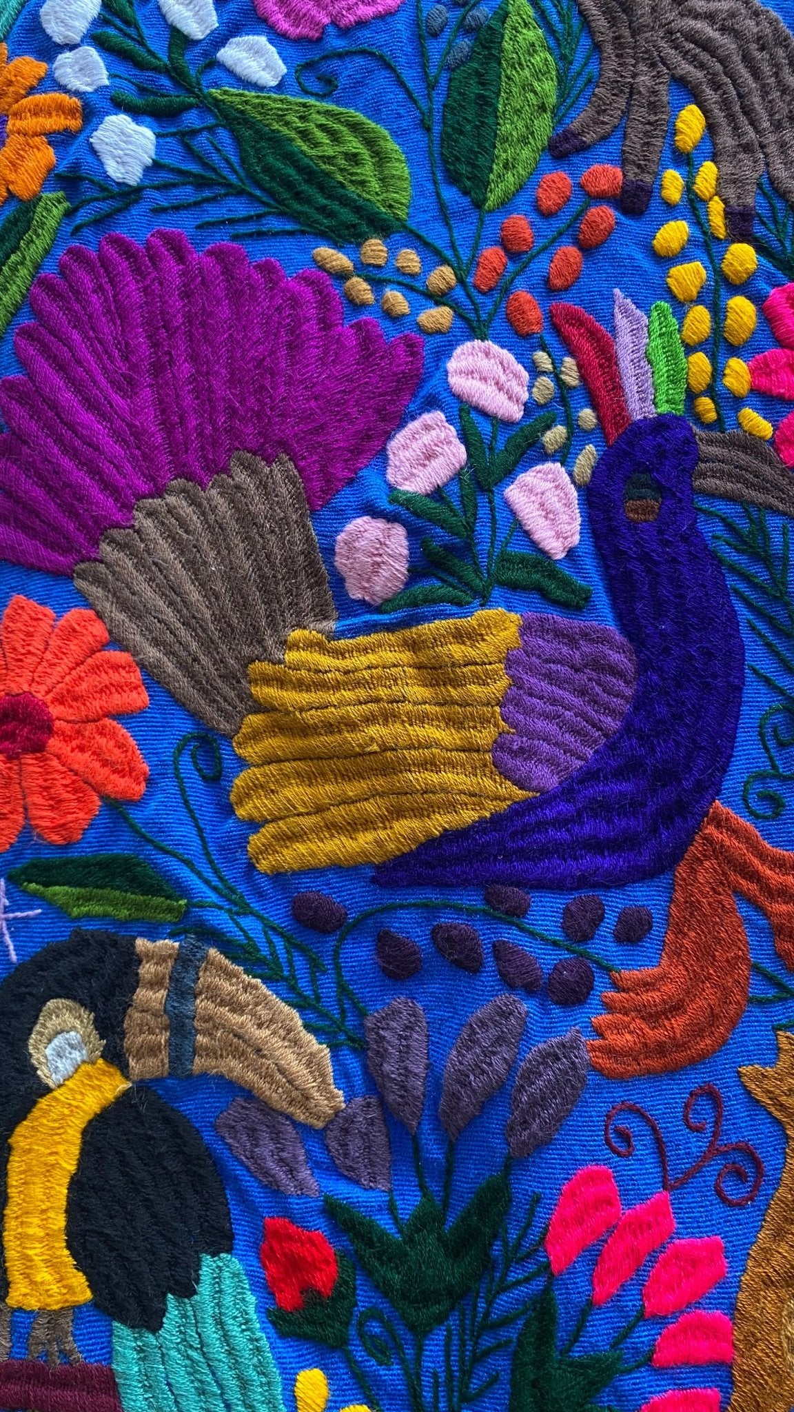 Lienzo telar Bordado a mano Pavo - Xihue