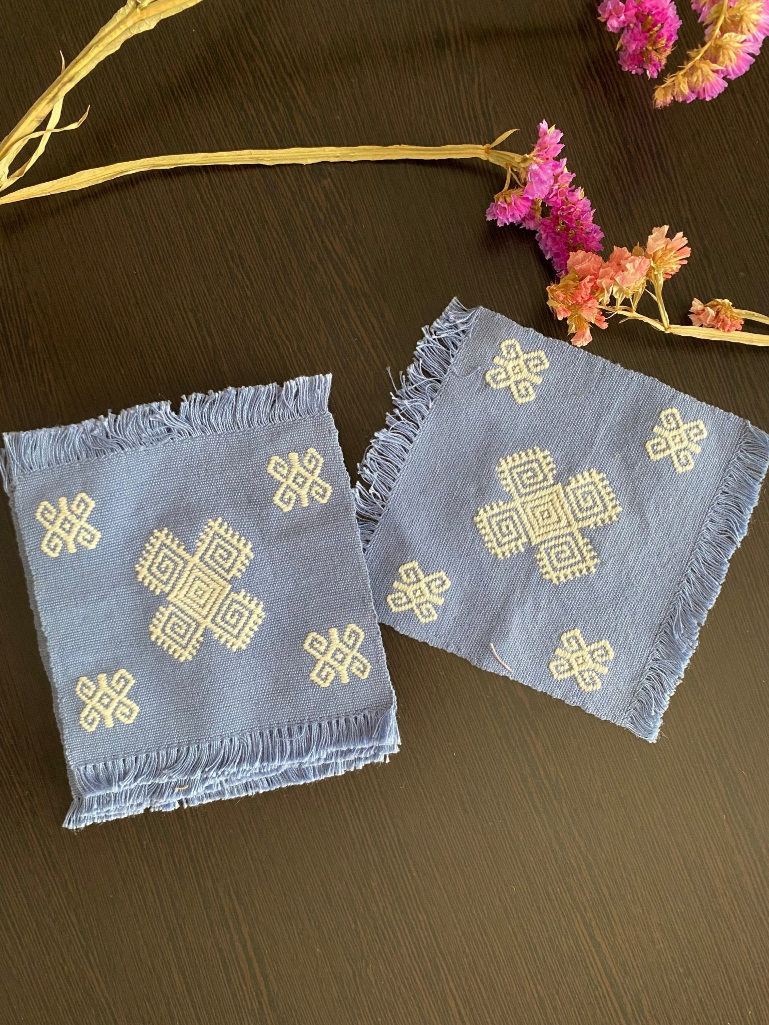Set Porta Vasos Rufina 5 piezas Azul - Xihue